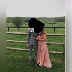 Pink Sparkly Prom Dress